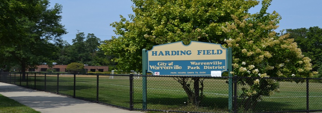 Harding Field sign