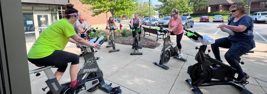 Outside Cycling Class